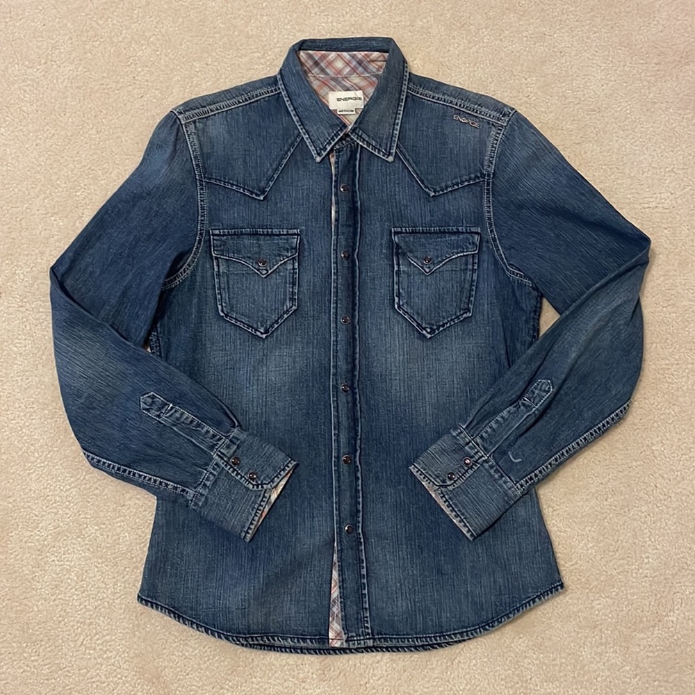 Energie jeans shirt, sz M fit like small